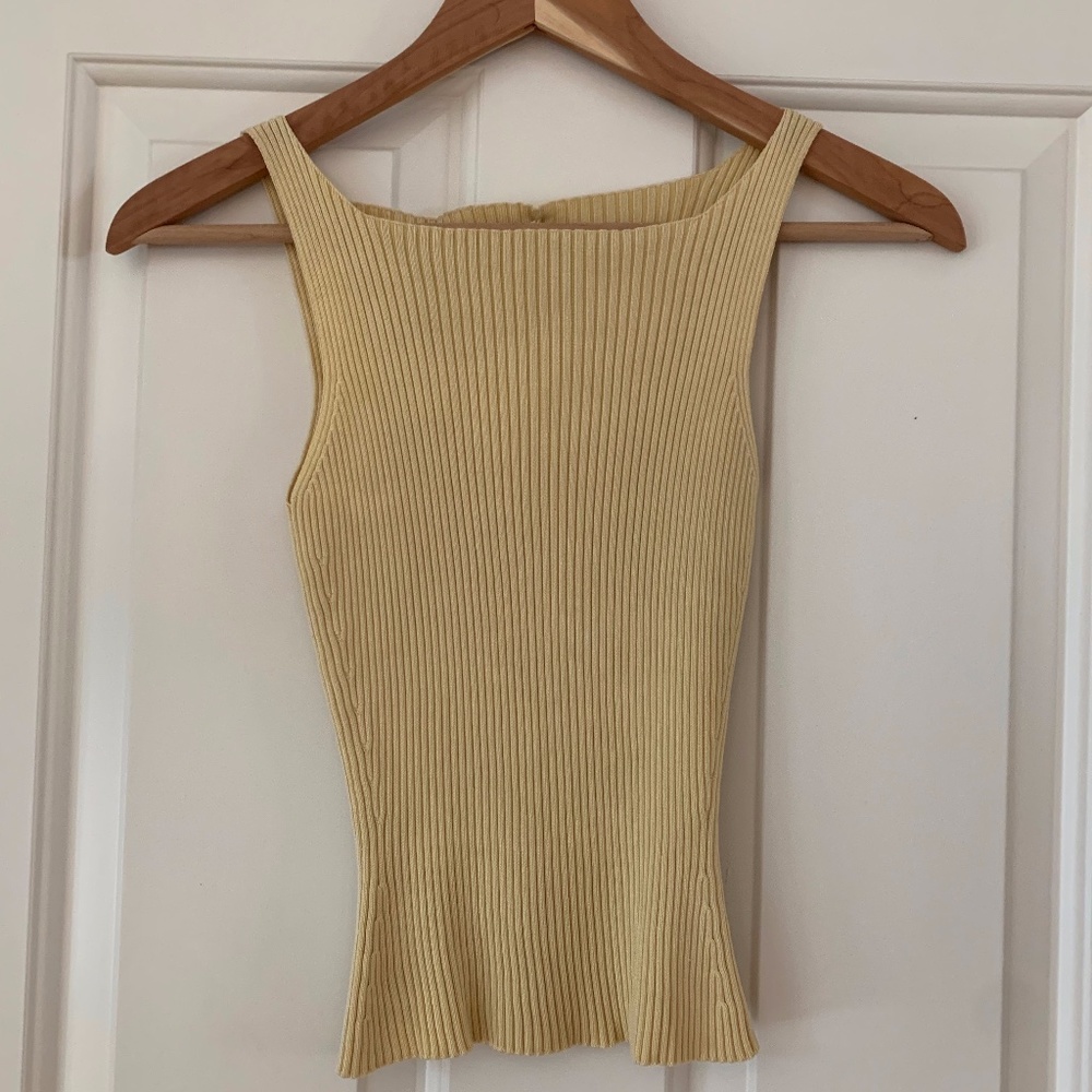 MARIA DI RIPABIANCA ribbed knit tank top small
